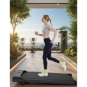 Loopband Walking Pad met Helling - Compacte Onder Bureau Loopband voor Thuis & Kantoor - 1-8 km/u - Elektrisch, Stil & Verrijdbaar - Designbest