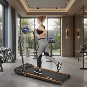 Loopband voor Thuis & Bureau - 2-in-1 Inklapbare Walking Pad Elektrisch tot 10 km/u - Onder Bureau Loopband met Afstandsbediening & LED-Display - Compact, Stil & Ruimtebesparend - Designbest