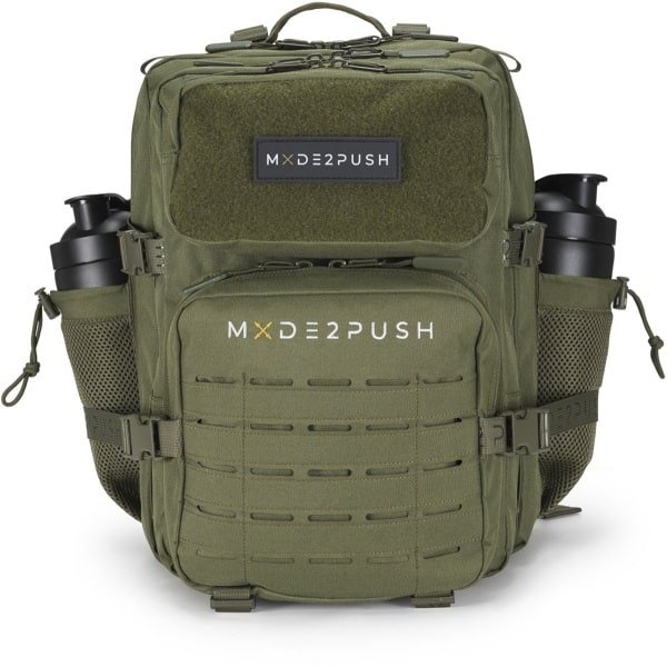 MADE2PUSH Tactical Rugzak Dames & Heren voor Fitness, HYROX & CrossFit - Backpack - Sporttas - HYROX Tas - Sport Tas - 25 Liter - Groen