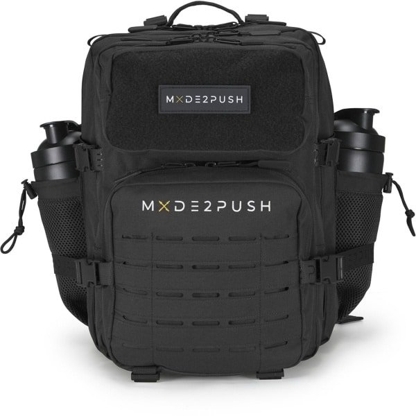 MADE2PUSH Tactical Rugzak Dames & Heren voor Fitness, HYROX & CrossFit - Backpack - Sporttas - HYROX Tas - Sport Tas - 25 Liter - Zwart