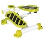 Mini Stepper - Fitness Stepper - LCD-Display - Hometrainer - Antislip Pedalen - Draagbaar - Hydraulische Cilinder - Traploper - Aerobic Step - Crossfit - Trainingsapparaat - Voor Thuis & Kantoor - Wit/Geel