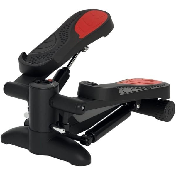 Mini Stepper - Fitness Stepper - LCD-Display - Hometrainer - Antislip Pedalen - Draagbaar - Traploper - Aerobic Step - Crossfit - Trainingsapparaat voor Workouts - Voor Thuis & Kantoor - Zwart