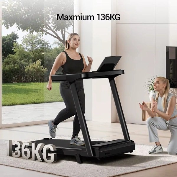 Molain Loopband Inklapbaar - Voor thuis - 12% Hellingfunctie - Fitness - Max. 12 km/u - Touch screen - 3PK - Max. 136kg
