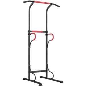 Multifunctioneel Trainingsstation - Power Toren - Dip Station met Optrekstang & Zuignappen - Pull Up Station - In hoogte verstelbare - Krachtstations - Homegym - Fitnessstation - Thuisgym - Thuis Fitness & Krachttraining