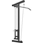 Multifunctioneel Trainingsstation - Wandgemonteerd Roeimachine - Lat pulldown - Kabelmachine - Verstelbare Gewichten en Touw (tot 100 kg) - Krachtstation - Thuisgym - Thuis Fitness & Krachttraining - Fitnesscentrum - Zwart