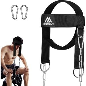 Nekharnas voor Gewicht- en Krachttraining, Verstelbare Bandjes, Weerstandstraining, Hoofd- en Nektrainer