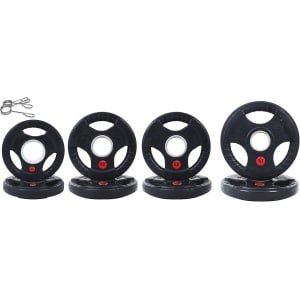 Olympische 2 inch gietijzeren halterschijf voor krachttraining en gewichtheffen - meerdere maten