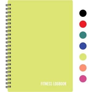 Ongedateerd Fitness Logboek A5 - 150 Trainingssessies bijhouden - Duurzaam Dagboek voor Sportschool & Krachttraining