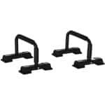 Opdrukstangen - Dipstangenset (2 stuks) - Parallettes - Opdruksteunen - Dipstation - Dipstang - Calisthenics - Dip bars - Push up Grips - Push Up Bars - tot 120 kg - Fitness - Crossfit - Krachttraining - Zwart