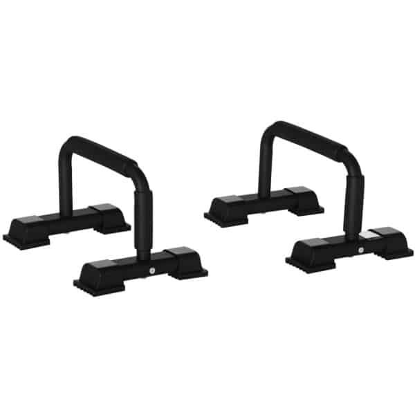Opdrukstangen - Dipstangenset (2 stuks) - Parallettes - Opdruksteunen - Dipstation - Dipstang - Calisthenics - Dip bars - Push up Grips - Push Up Bars - tot 120 kg - Fitness - Crossfit - Krachttraining - Zwart