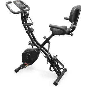 Opvouwbare 4-in-1 hometrainer voor binnen met 16 niveaus van magnetische weerstand