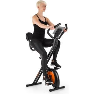 Opvouwbare Hometrainer met Vliegwiel en Weerstandsinstelling voor Thuis Fitheidstraining