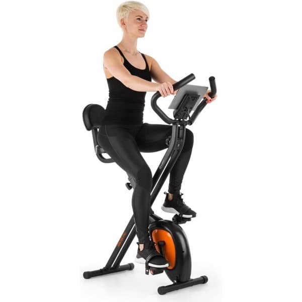 Opvouwbare Hometrainer met Vliegwiel en Weerstandsinstelling voor Thuis Fitheidstraining