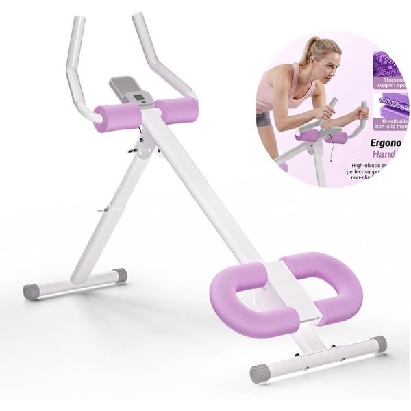 Opvouwbare crosstrainer met verstelbare weerstand en LCD-scherm. Geschikt voor training van buik, benen en rug (max. 160 kg)