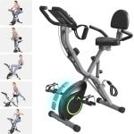 Opvouwbare hometrainer voor thuis - 5-in-1 trainingsfiets met 16 niveaus weerstand