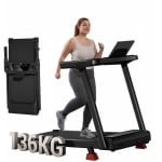 Opvouwbare loopband met een helling van 15% en een snelheid tot 12 km/u,Uitgerust met een 3 pk motor, led-display en een maximaal gebruikersgewicht van 136 kg