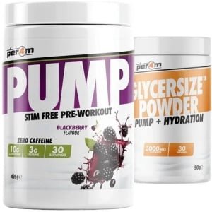 Per4m - PUMP Non Stim - Met Glysersize - 495g - Blackberry - pre-workout - preworkout - sportvoeding - fitness