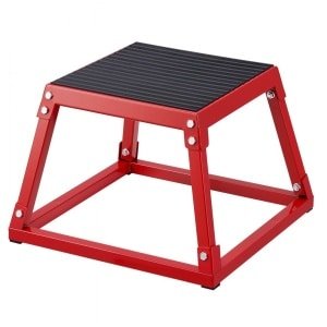 Plyometrische Sprongbox - Plyo Box / Step-up Box - Hoogte 30,5 cm - Antislip Oppervlak - Robuust & Stabiel - Voor Thuisfitness & Krachttraining - Rood