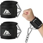 Polsbanden van neopreen met klittenbandsluiting voor krachttraining en kabelmachines, veilig ontwerp