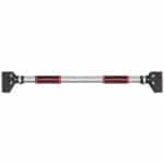Premium Pull Up Bar - Pull Up Station - Optrekstang Deur - Verstelbaar 75-92 cm - 200kg Draagkracht - Waterpas - Thuis Sporten - Fitness Krachttraining - Home workout - Zwart/Rood