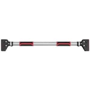 Premium Pull Up Bar - Pull Up Station - Optrekstang Deur - Verstelbaar 75-92 cm - 200kg Draagkracht - Waterpas - Thuis Sporten - Fitness Krachttraining - Home workout - Zwart/Rood