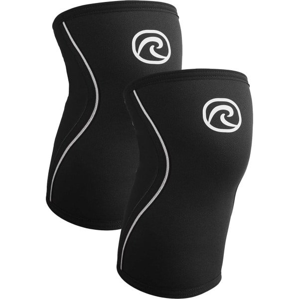 Rehband RX Knee Sleeves - Powerlifting - Crossfit - Fitness - 1 Paar - 5MM Zwart - Maat: S