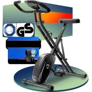 SCH® Hometrainer Fiets - Hometrainers Fitness - Hometrainer - Zwart - 86cm x 44cm x 117cm