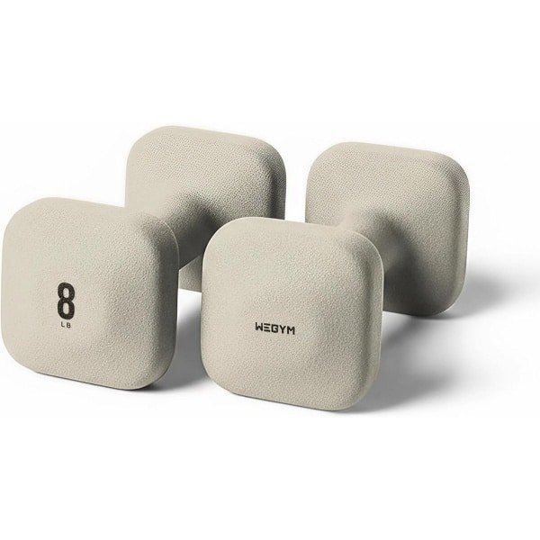 Set Halteres | Stevige Vierkante Fitness Gewichten met Antislip Handvatten voor Krachttraining Thuis