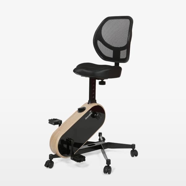 Skandika Office Bike - Deskbike voor het thuiskantoor, compatibel met Kinomap-app, fietszit tot 150 kg, 8 weerstandsniveaus | hometrainer, bureaufiets voor thuis, bureautafel, fietsbureau