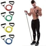 Sport Weerstandsbanden Voor Mannen & Vrouwen - Van Extra Licht Tot Super Zwaar Weerstand - Duurzame Fitnessband Voor Krachttraining & Stretching - Premium Thuis Workout Apparatuur-geel
