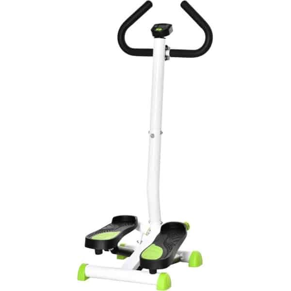 Stepper Fitnessapparaat met Stuur en LCD Scherm voor Cardio en Beentraining Thuis