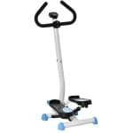 Stepper - Thuis Fitness Stepper - LCD-Display - Antislip Pedalen -Traploper - Aerobic Step - Crossfit - in Hoogte Verstelbaar - Robuust Frame - Full-body Workout - Voor Krachttraining en Cardio - Blauw + Zwart