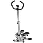 Stepper - Thuis Fitness Stepper - LCD-Display - Traploper - Aerobic Step - Crossfit - in Hoogte Verstelbaar - Robuust Frame - Antislip-Pedalen - Full-body Workout - Voor Krachttraining en Cardio - Zwart + Zilver