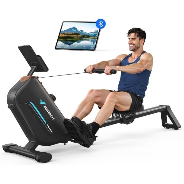 Stille Magnetische Roeitrainer met Verlengde Rails voor Meer Bewegingsvrijheid en Exclusieve App