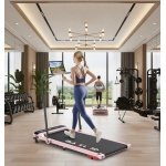 Treadmill 2-in-1 Opvouwbaar met Handgreep & Helling - 3.2 PK Loopband tot 140 kg - Elektrische Walking Pad voor Thuis & Kantoor - Hardloopband 14 km/u met LED-Display & Bluetooth - Designbest