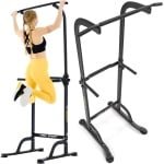 Trex Sport TX-060PR - Thuiskantoor Gym Dip Stands Pull Up - Pull up rack - Multifunctioneel - Power Tower Fitness Station - Home Gym - Thuis Sporten Verstelbaar - Geschikt voor Krachttraining - Tot 150 kg