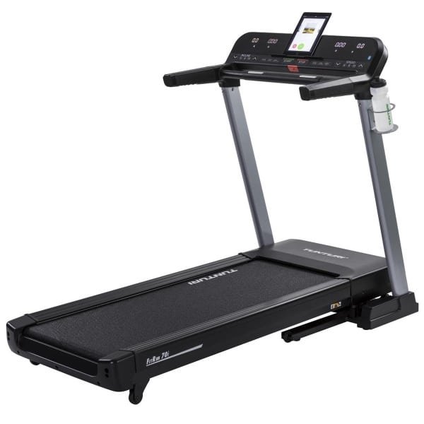 Tunturi Fitrun 70i Loopband Opklapbaar - Hardloopband met 19 trainingprogramma's - 15 Electronische Hellingshoeken - LCD Monitor - 0,8 - 20 km/u