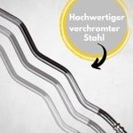 Unisex Curl Hantelstang Verchroomd, Multikleur, Middelgroot - Krachttraining