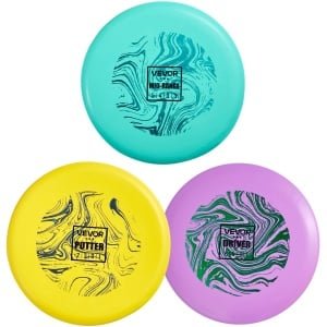 VEVOR Disc Golf Starter Set (3 Stuks), Frisbees voor Full Body Krachttraining, met Putter, Mid-Range, Driver, Pdga Goedgekeurd, voor Tuin, Gazon, Strand En Park Buiten