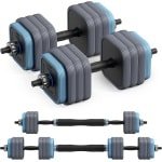 Verstelbare Halters 3 in 1 - Korte Dumbbells voor Krachttraining, Thuis en Sportschool