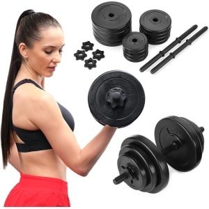 Verstelbare Halterset 20 kg voor Krachttraining Thuis