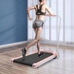 Vouwbare Loopband met LED-display - Ultra Flat Onder Desk Fitness Pad voor Thuis en Kantoor - Robuust en Duurzaam - Snelheid 0.8-10 km/h met Antislipmat