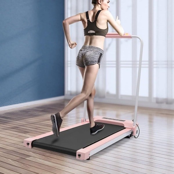 Vouwbare Loopband met LED-display - Ultra Flat Onder Desk Fitness Pad voor Thuis en Kantoor - Robuust en Duurzaam - Snelheid 0.8-10 km/h met Antislipmat