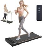 Walking Pad - Loopband Onder Bureau - Draagkracht 120 kg - Motor 2,5 pk - Snelheid 1-6 km/u - Afstandsbediening - LED-display - Draagbaar - Zwart