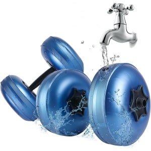 Watergevulde halterset, met water gevulde gewichten, 2 stuks/set, draagbare reisgewichten, vormgeven en lichaamsbouw, krachttraining, 8-10 kg draagbare PVC-reishalters