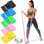 Weerstandsbandset voor Krachttraining en Flexibiliteit - 5 Niveaus 1,5m Trainingsbanden voor Fitness en Yoga