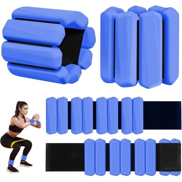 Wrist Gewichten - Set van 2 (1 lb elk) - Verstelbare Pols- en Enkelgewichten voor Vrouwen en Mannen - Draagbare Arm- en Been Gewichten Set voor Hiking, Yoga, Zwemmen, Cardio, Aerobics, Fitness