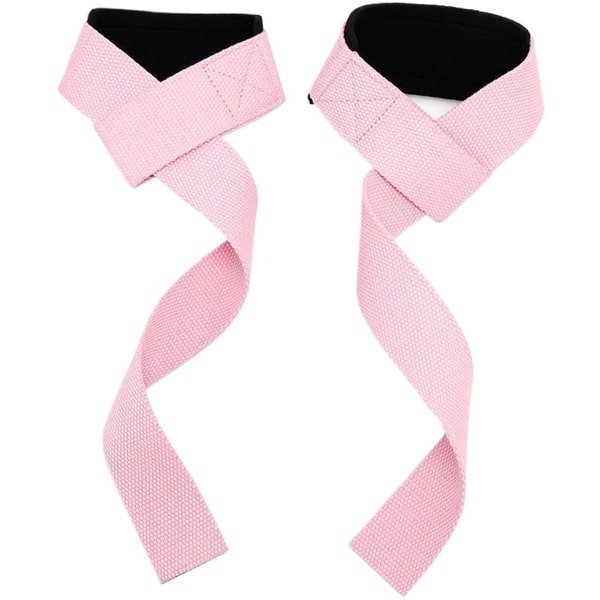 YYchan lifting straps - Wrist wraps - Gym Straps - Deadlift - Fitness - Krachttraining - Powerlifting - Padding & anti slip - siliconen model - Roze