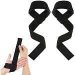 YYchan lifting straps - Wrist wraps - Gym Straps - Deadlift - Fitness - Krachttraining - Powerlifting - Padding & anti slip - zwart