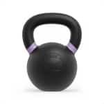 ZEUZ Kettlebell 20 KG - Gewichten voor Fitness & CrossFit - Conditie & Krachttraining - Gietijzer - Paars